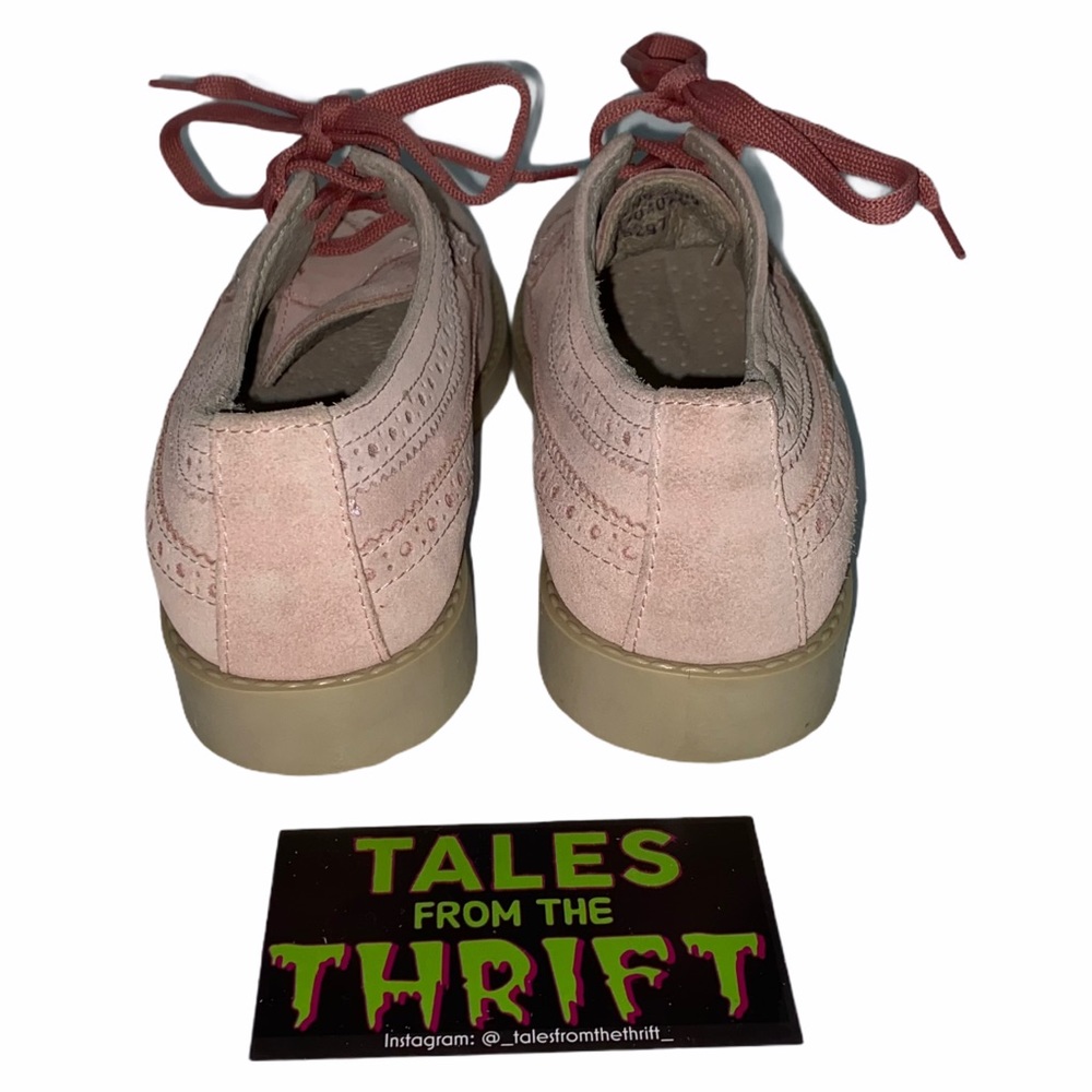 Brooks Brothers Pink Girls Suede Wingtip Shoes - Picture 4 of 11